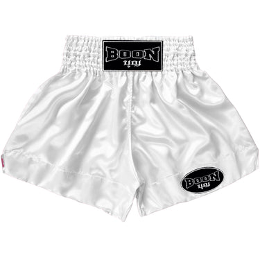 MT01W Muay Thai Shorts WHITE PLAIN
